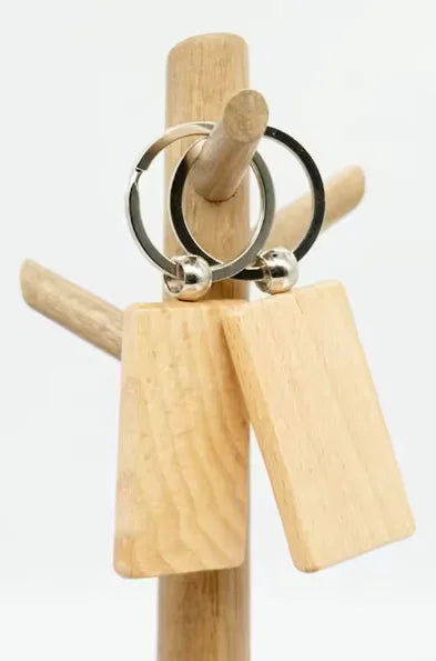 Porte-clé rectangle 4 cm personnalisé