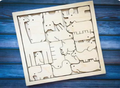 Puzzle animal créatif en bois